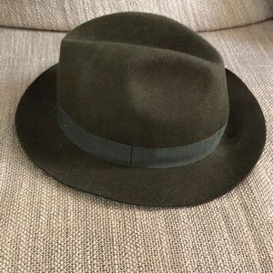 J.Crew Green Wool Fedora